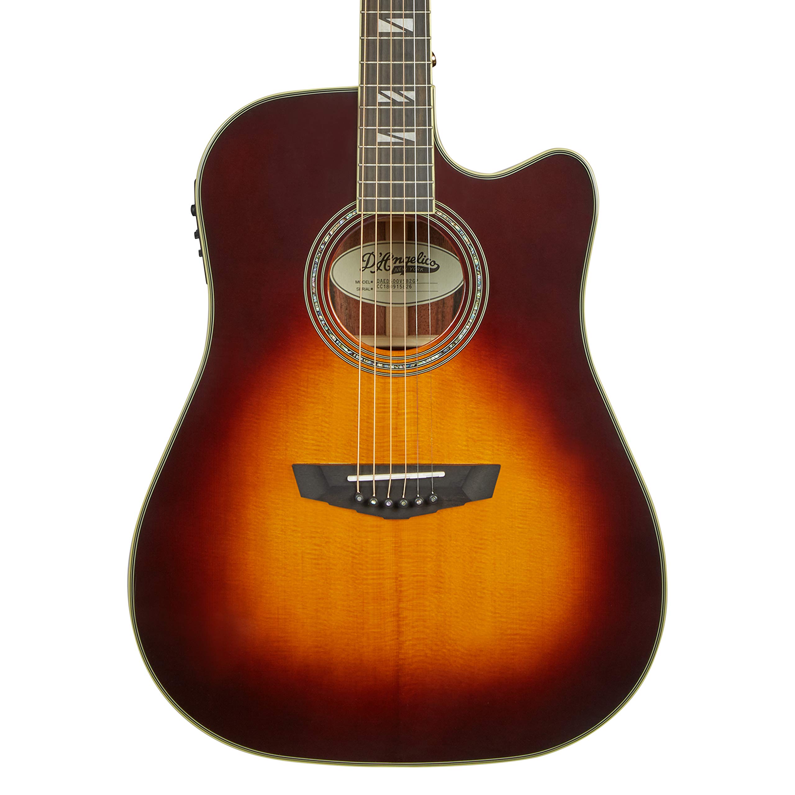 Amazon | D'Angelico Excel Bowery, Vintage Sunburst | エレアコ
